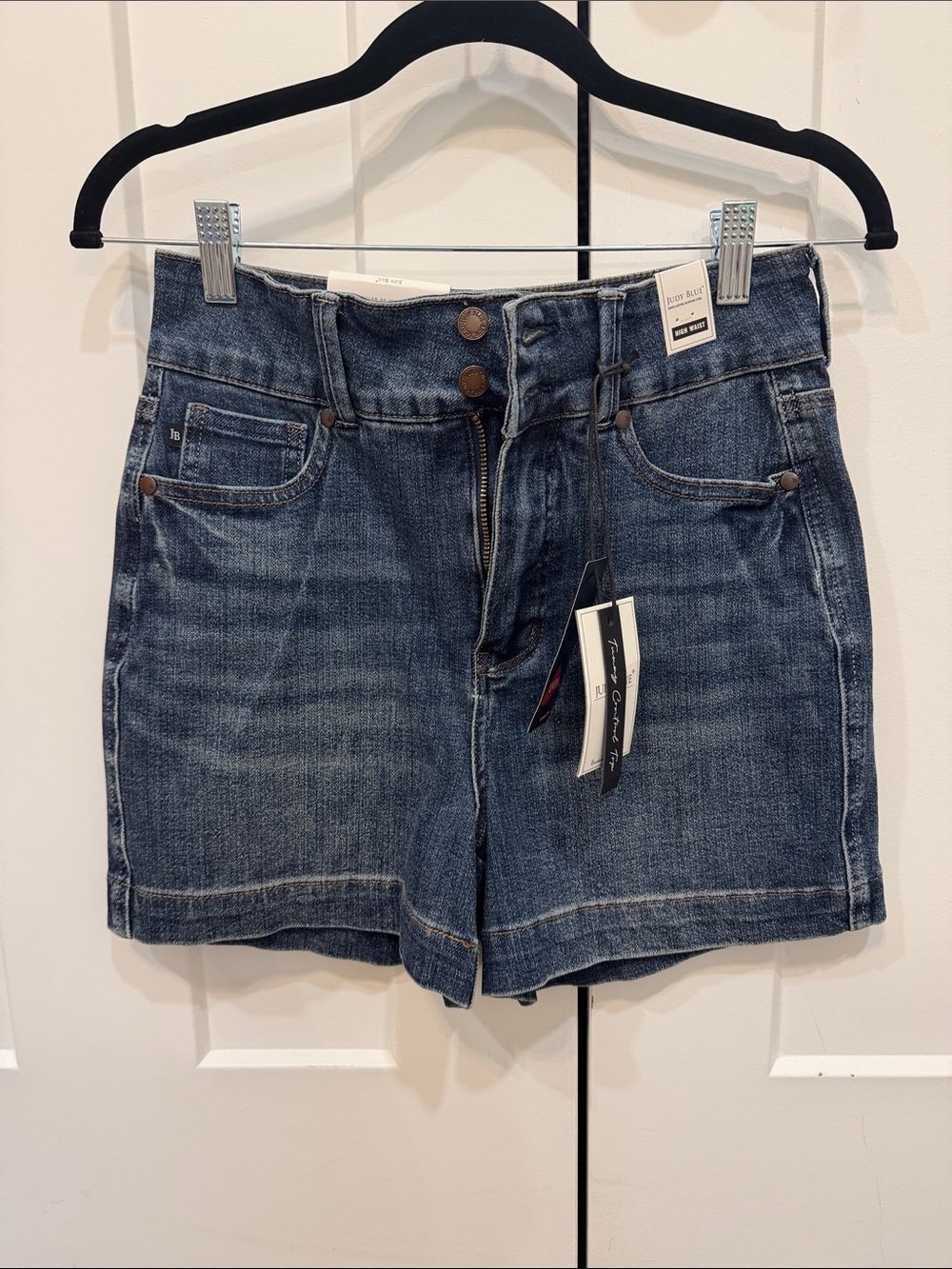 Judy Blue Dark Blue High-Rise Denim Shorts